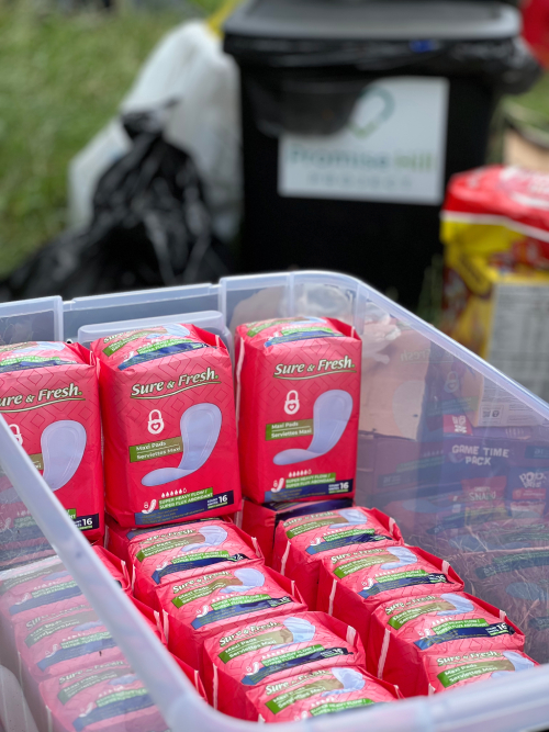 sanitary products charity