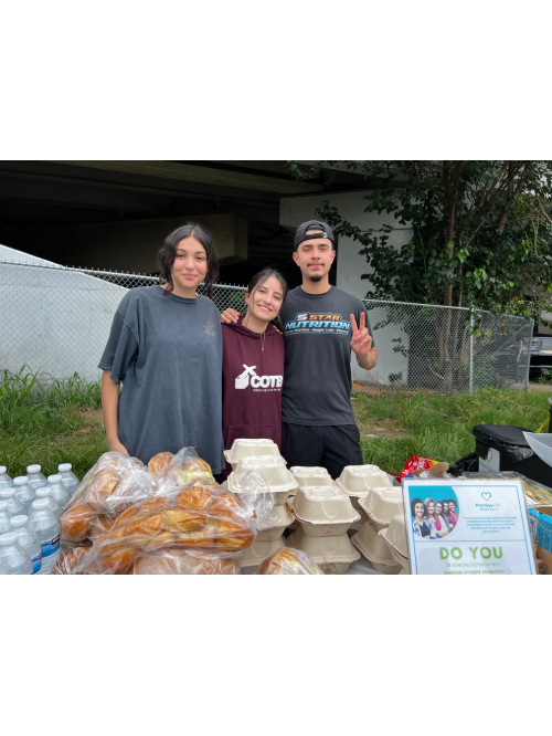 donating food