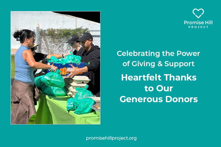 Thanks to the Generous Donors of Promise Hill Project