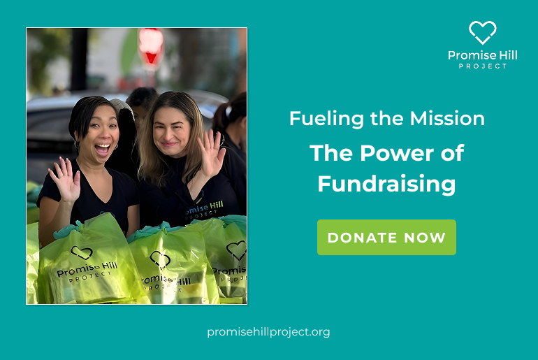 Volunteer helping nonprofit fundraising.