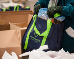 Putting-food-into-bag